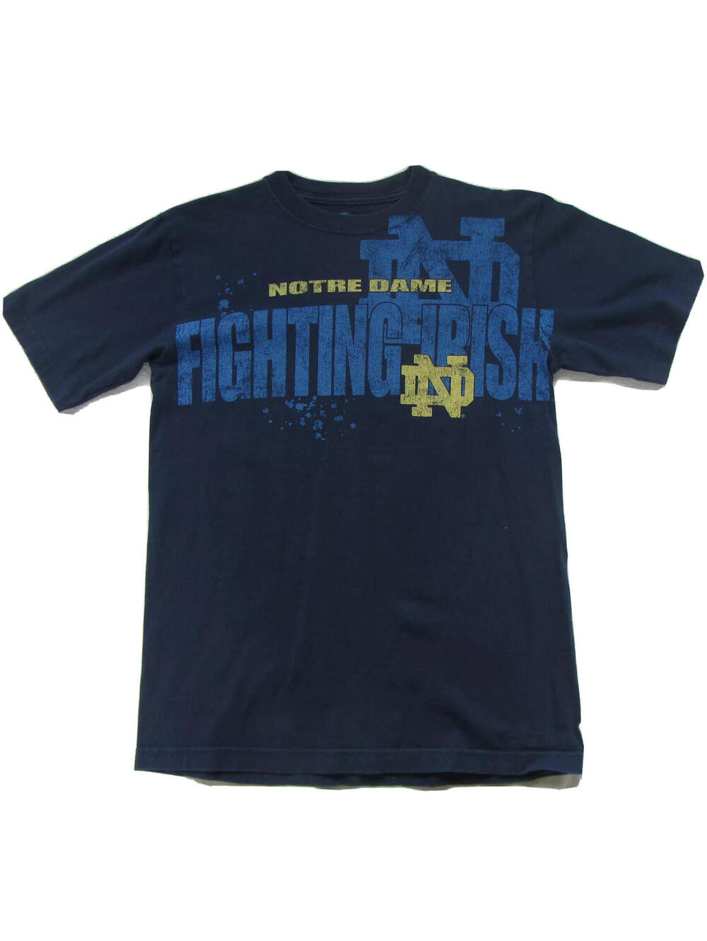 Notre Dame Fighting Irish Men's Short Sleeve Navy Blue T Shirt by Champion - S